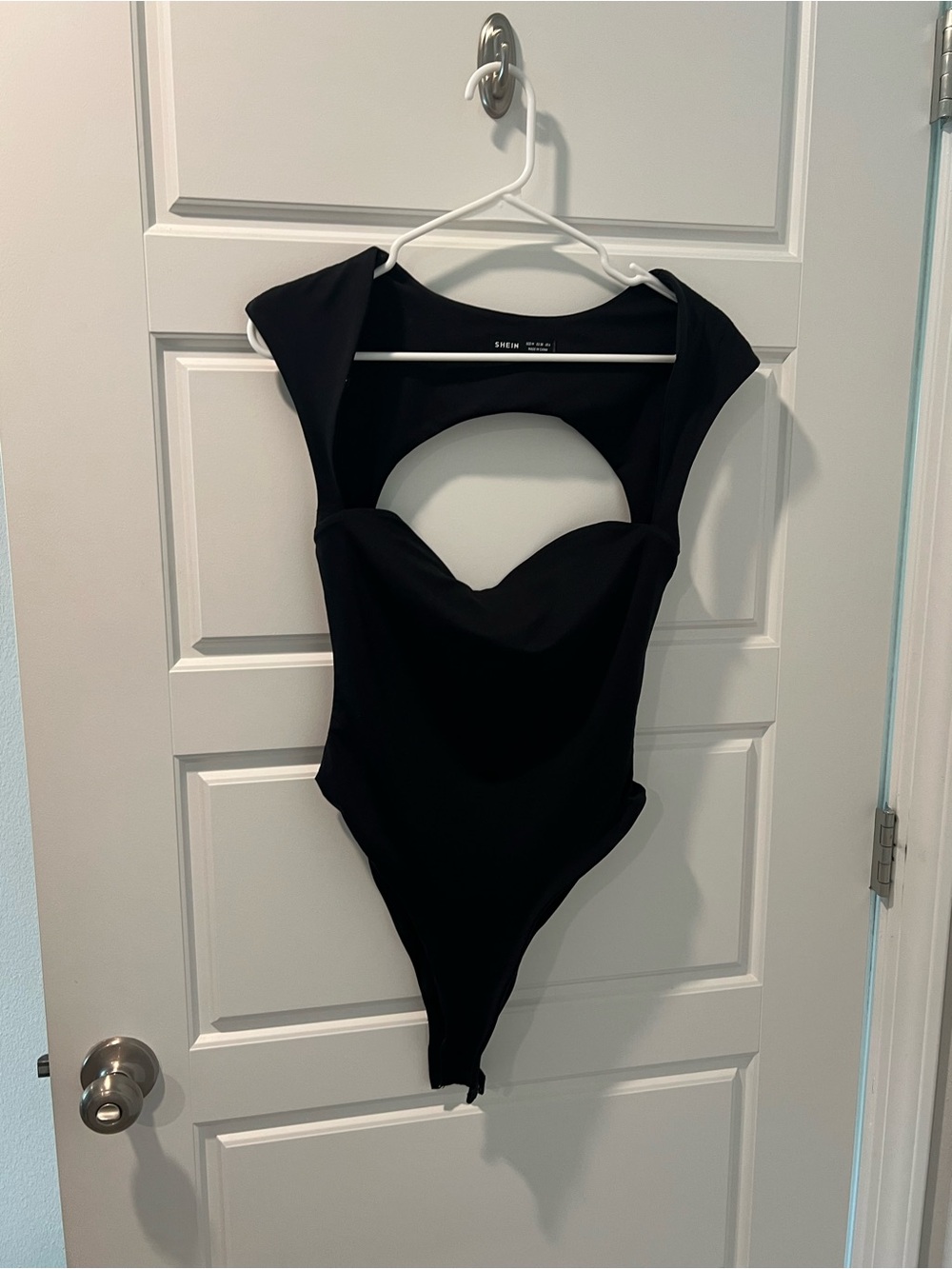 Shein Black Cutout Bodysuit